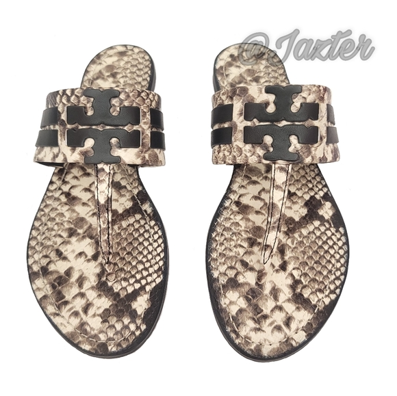 Ladies Sandals Tory Burch Leigh Sandals TORY BURCH Snake Reptile